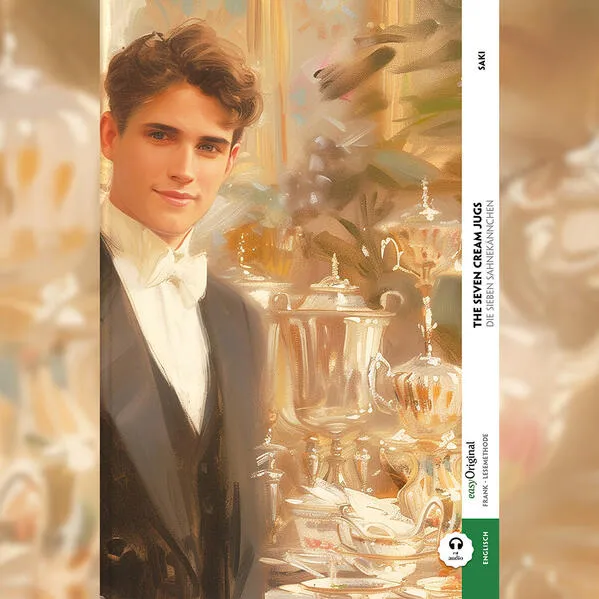 Cover: The Seven Cream Jugs / Die sieben Sahnekännchen (Buch + Audio-Online) - Frank-Lesemethode - Kommentierte zweisprachige Ausgabe Englisch-Deutsch