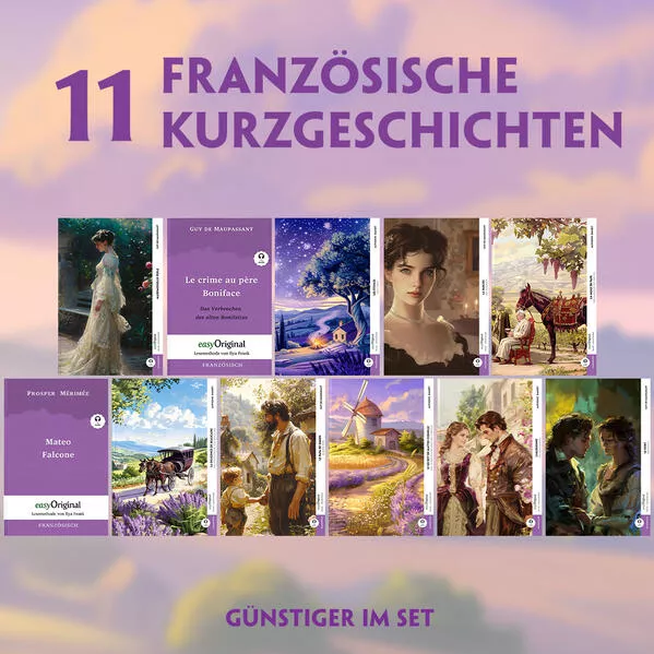 11 Französische Kurzgeschichten (11 Bücher + Audio-Online) - Frank-Lesemethode - Kommentierte zweisprachige Ausgabe Französisch-Deutsch