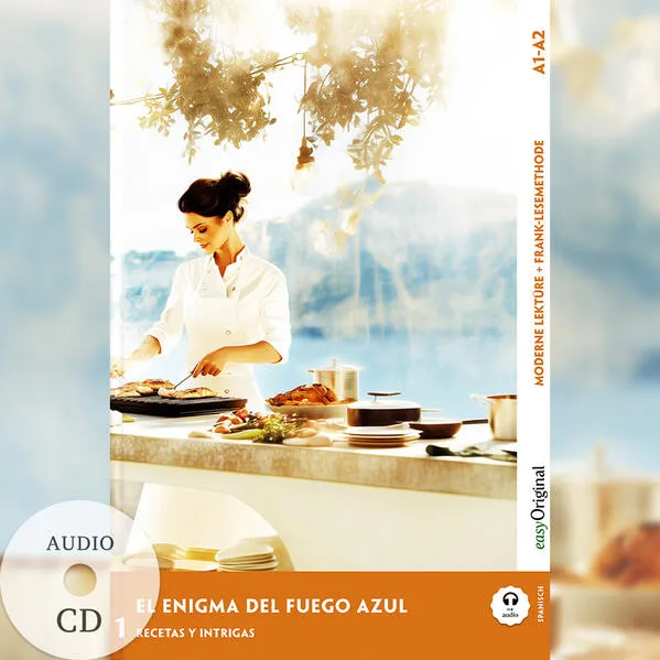 Cover: El Enigma del Fuego Azul - Spanische Krimi-Lektüre A1-A2 (+ Audio-CD)