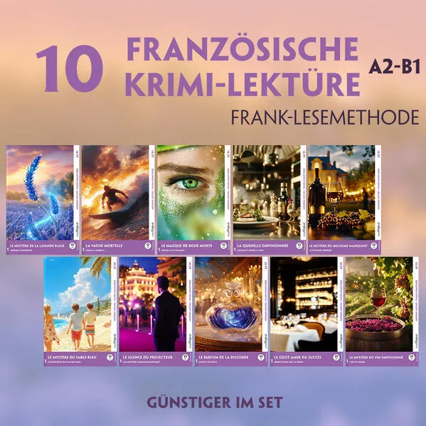 10 Französische Krimi-Lektüre A2-B1 (10 Bücher + Audio-Online)