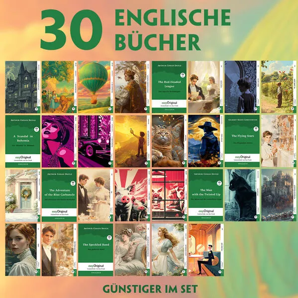 30 englische Bücher A2-B2 (+ Audio-Online)