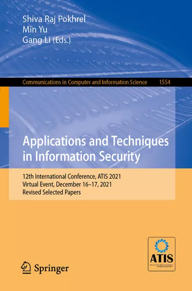 Cover: Applications and Techniques in Information Security