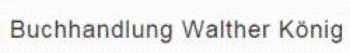 Logo: Buchhandlung Walther König