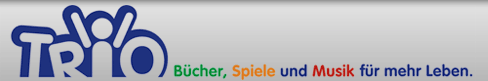 Logo: TRIO Bücher, Spiele und Musik