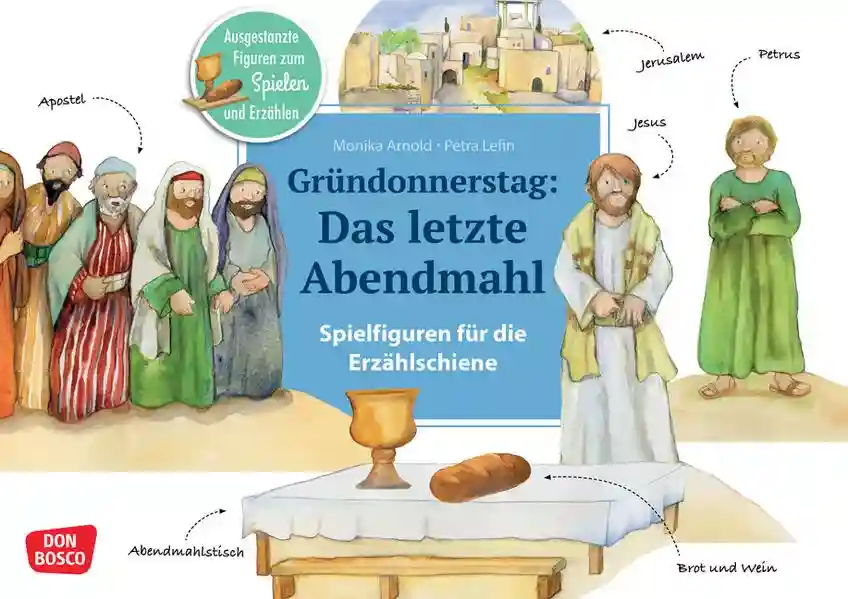 Reihe: Spielfiguren für die Erzählschiene: Bibel, Heilige und Vorbilder.