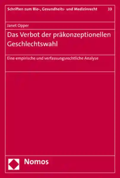 Reihe: Schriften zum Bio-, Gesundheits- und Medizinrecht