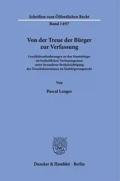 Reihe: Schriften zum Öffentlichen Recht